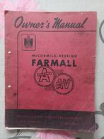 Handleiding Mc Cormick Deering Farmall Super A en Super AV, Ophalen of Verzenden, Gelezen, Tractor en Landbouw