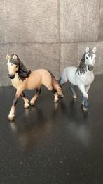 Schleich Andalusiër merrie, 13793 en hengst, 13821 - paarden, Ophalen of Verzenden, Gebruikt