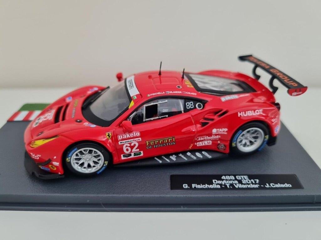 19638: Ferrari 488 GTE - Fisichella/Vilander/Calado - 2017, Hobby en Vrije tijd, Modelauto's | 1:43, Auto, Nieuw, Ophalen of Verzenden