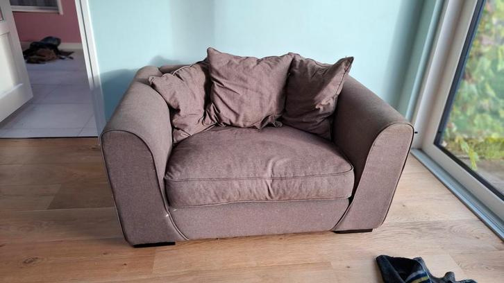 Comfortabele Loveseat - Perfect voor 2!, Huis en Inrichting, Fauteuils, Zo goed als nieuw, Stof, 100 tot 125 cm, 125 tot 150 cm