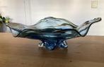 HANDMADE ! Geblazen Glazen schaal ( blauw tinten), Huis en Inrichting, Woonaccessoires | Schalen en Manden, Ophalen, Gebruikt