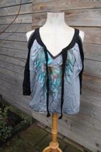 Blouson blauw/ zwart St. Martins mt 40 cold shoulder vaste p, Kleding | Dames, Maat 38/40 (M), Blauw, Ophalen of Verzenden, Zo goed als nieuw