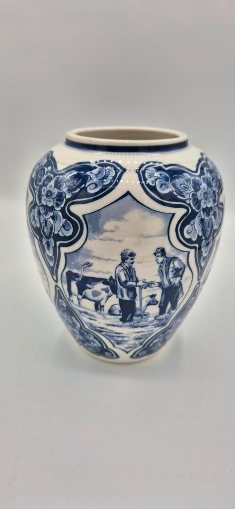 Delfsblauwe Regina vaas - 75 jaar CHV, Antiek en Kunst, Antiek | Vazen, Ophalen of Verzenden