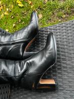 Zwarte leren laarzen maat 38 zwart, Ophalen of Verzenden, Zo goed als nieuw, Zwart, Hoge laarzen