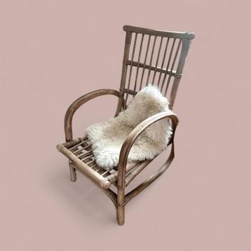 Rotan fauteuil Rohé Noordwolde, 1950s/60s beschikbaar voor biedingen