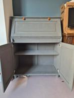 Grijze Secretaire - Opgeknapt!, Huis en Inrichting, Kasten | Dressoirs, Gebruikt, Met deur(en), Vintage, 25 tot 50 cm