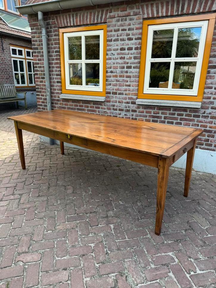 Antieke Franse Eettafel - 230 cm, Antiek en Kunst, Antiek | Meubels | Tafels, Ophalen