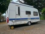 Hobby de Luxe 440 SF (mover, fietsendrager, treinzit), Hobby, Luifel, Treinzit, Dwarsbed