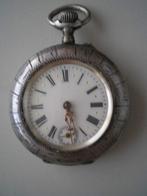 horloge remontoir Verzilverd zakhorloge, Sieraden, Tassen en Uiterlijk, Horloges | Antiek, Ophalen of Verzenden, Zilver, Overige merken