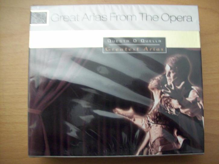 Great Arias From The Opera (3-CD Boxset) Nieuw in folie!, Cd's en Dvd's, Cd's | Klassiek, Nieuw in verpakking, Opera of Operette