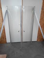 Gebogen/ronde douchedeuren, Doe-het-zelf en Verbouw, Sanitair, Ophalen, Gebruikt, Chroom, Douche