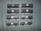 8 x SNCF schuifdakwagons, Gebruikt, Gelijkstroom, Jouef, Wagon