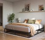 Emma metalen bed 180x200 cm, Huis en Inrichting, Slaapkamer | Bedden, Ophalen, Zwart, Tweepersoons, Zo goed als nieuw