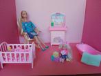 BA08 Barbie kinderkamer met barbie en Shelly, Ophalen of Verzenden, Gebruikt, Overige typen