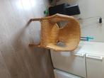Rieten stoel, Huis en Inrichting, Stoelen, Ophalen, Bruin, Riet of Rotan, Zo goed als nieuw