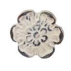 Metalen kastknop BLOEM wit, Minder dan 50 cm, Wit, Nieuw, Ophalen of Verzenden