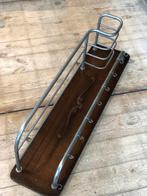 Vintage Wandkapstok Hout & Metaal wand kapstok rek, Gebruikt, Onbekend, Onbekend, Hout