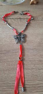 Vlinder ketting oranje, Ophalen of Verzenden, Nieuw, Oranje, Overige materialen