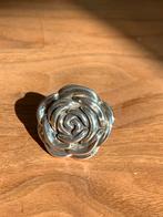 Zilveren ring met grote roos (625), Sieraden, Tassen en Uiterlijk, Ringen, Ophalen of Verzenden, Dame, Zilver