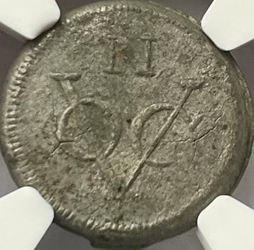 VOC Java zeer zeldzame tinnen duit 1796 beschikbaar voor biedingen
