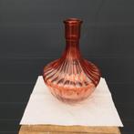 Vintage Rode Glazen Vaas, Ophalen, Minder dan 50 cm, Rood, Glas