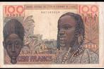 West-Afrikaanse Staten/ Ivoorkust,100 Francs, 1961, Postzegels en Munten, Bankbiljetten | Afrika, Los biljet, Overige landen, Verzenden