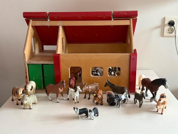 Grote, houten boerderij van Educo, Kinderen en Baby's, Speelgoed | Houten speelgoed, Gebruikt, Ophalen