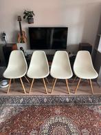 4 eetstoelen, Huis en Inrichting, Stoelen, Gebruikt, Wit, Modern, nordic, Vier
