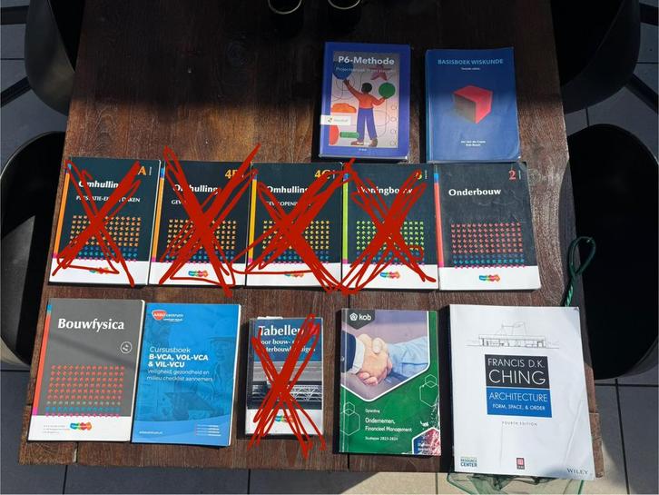 Boeken voor opleiding bouwkunde, Boeken, Schoolboeken, Zo goed als nieuw, Nederlands, Overige niveaus, Verzenden