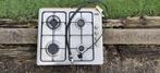 Rvs kookplaat 4 pits, Witgoed en Apparatuur, Kookplaten, Ophalen, Gebruikt, 4 kookzones, Inbouw