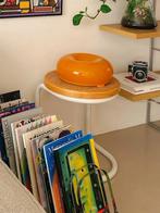 Vintage webbing kruk buisframe retro thonet modern stoel, Ophalen, Zo goed als nieuw, Bruin, Eén