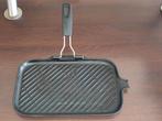 Le Creuset gietijzeren grillpan 36x20 cm, Ophalen, Gebruikt, Gietijzer, Koekenpan of Braadpan