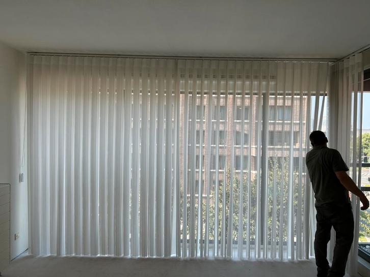 Draaibare & schuifbare stroken gordijnen verduisterend., Huis en Inrichting, Stoffering | Gordijnen en Lamellen, Zo goed als nieuw