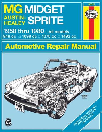 Werkplaats handboek HAYNES MG Midget - Healey Sprite beschikbaar voor biedingen