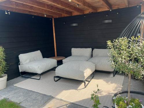 Loungeset ‘Jules’ van Karwei, Tuin en Terras, Tuinsets en Loungesets, Zo goed als nieuw, Hocker, Ophalen