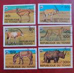 Tchad serie WWF dieren CTO, Postzegels en Munten, Verzenden, Overige landen, Gestempeld