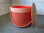 Vintage naaimand naaibox naaimand rond bloemen., Overige typen, Ophalen of Verzenden, Zo goed als nieuw, N.v.t