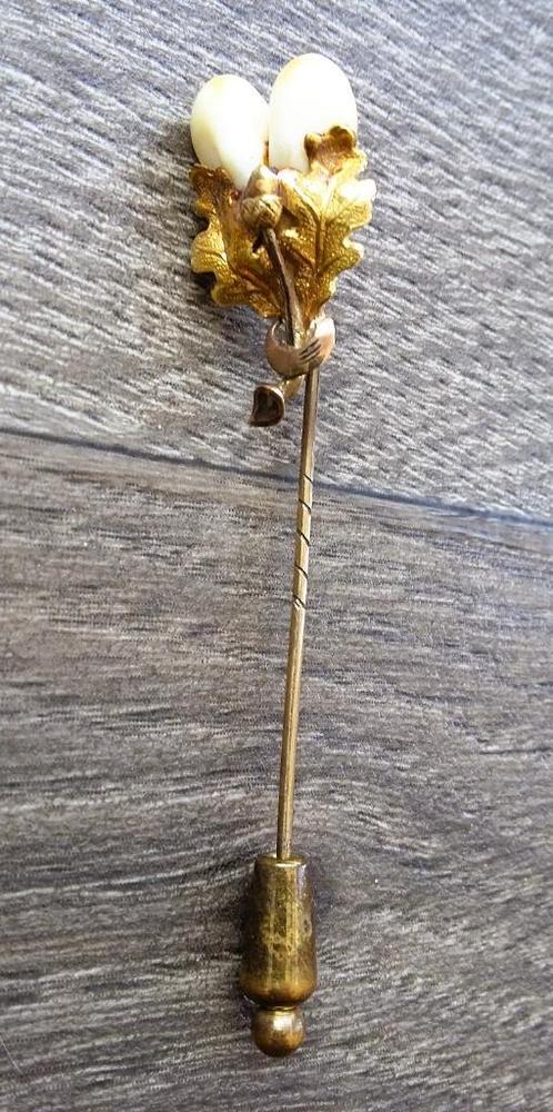 Antiek 8 karaat Goud Gouden Jager Dasspeld Revers Hoed Speld, Antiek en Kunst, Antiek | Goud en Zilver, Goud, Ophalen of Verzenden