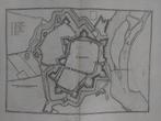 21 / Plattegrond Zutphen Gravure uit 1659 van C. Merian, Ophalen of Verzenden