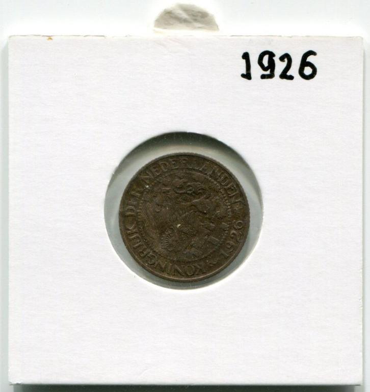 1 cent 1926  Koningin Wilhelmina, Postzegels en Munten, Munten | Nederland, Losse munt, 1 cent, Koningin Wilhelmina, Ophalen of Verzenden