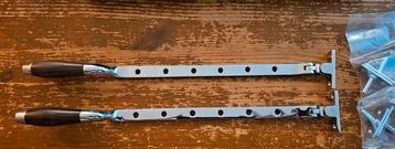 Raamuitzetter retro palissander glanzend nikkel 2 stuks beschikbaar voor biedingen