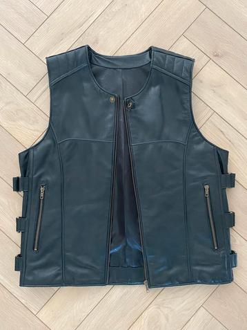 Motorvest biker vest hesje leer leder Harley Chopper SWAT beschikbaar voor biedingen