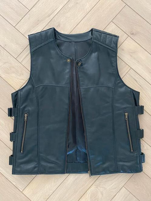 Motorvest biker vest hesje leer leder Harley Chopper SWAT, Motoren, Kleding | Motorkleding, Jas | leer, Nieuw zonder kaartje, Ophalen of Verzenden