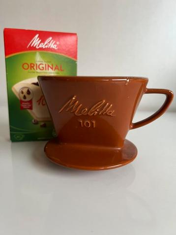 Vintage Melitta Koffiefilter Bruin Slow Coffee Filters NO101 beschikbaar voor biedingen