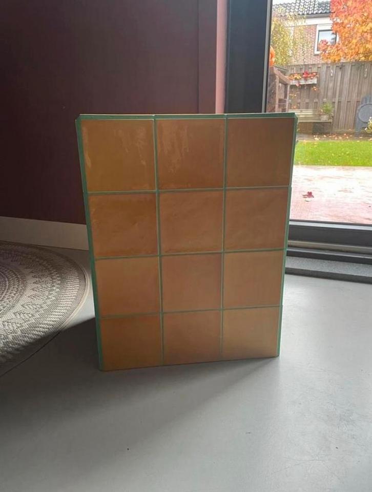 Unieke Tegel Bijzettafel, Huis en Inrichting, Woonaccessoires | Overige, Nieuw, Ophalen