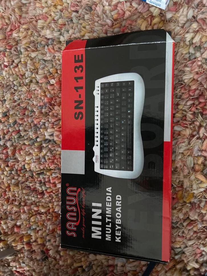 Sansun Mini Multimedia Toetsenbord - Nieuw!, Computers en Software, Toetsenborden, Nieuw, Qwerty, Draadloos, Multimediatoetsen