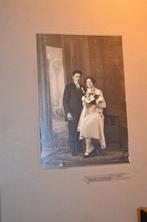 Oude foto van een bruidspaar Middelburg e. o. . Ong. 1900, Verzamelen, Foto's en Prenten, Gebruikt, Ophalen of Verzenden, Foto