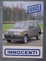 Brochure INNOCENTI 650 - 1985/FR., Ophalen of Verzenden, Gelezen