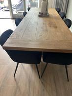 Zwarte eetkamerstoelen, Huis en Inrichting, Stoelen, Ophalen, Zwart, Zo goed als nieuw, Stof