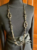 Nieuwe ketting zwart/goud, Met kristal, Overige materialen, Verzenden, Zwart